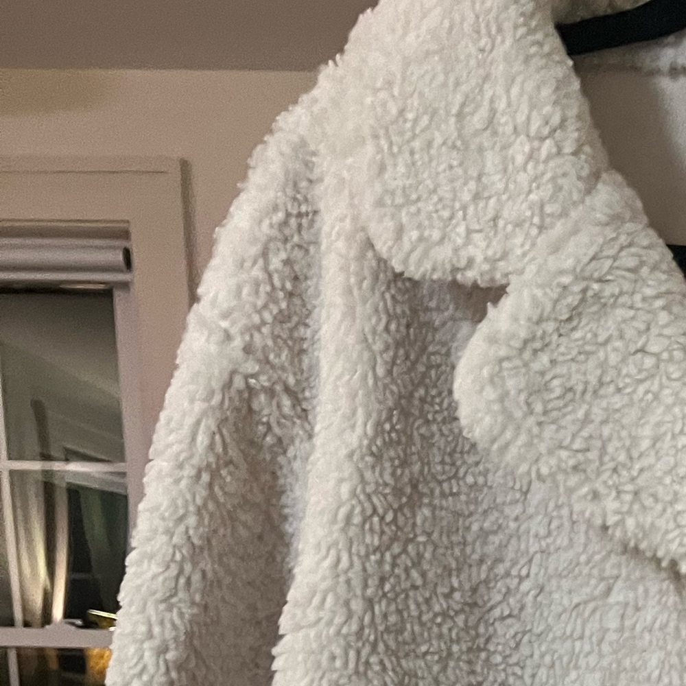 Cozy White Sherpa Coat